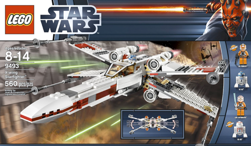 Amazon UK and US Discount 9493 X-wing Starfighter, 9492 TIE Fighter - FBTB