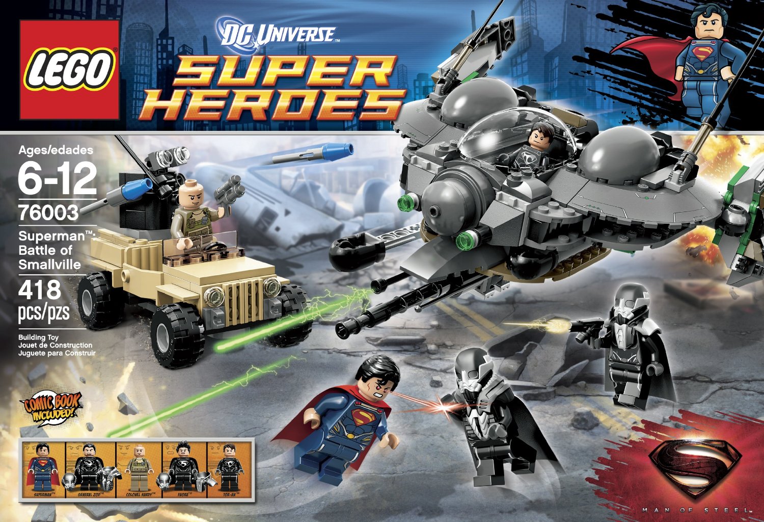 Pre-order LEGO Man of Steel Set 76003 Superman: Battle Of Smallville - FBTB