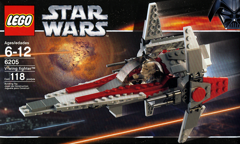 lego star wars v wing fighter