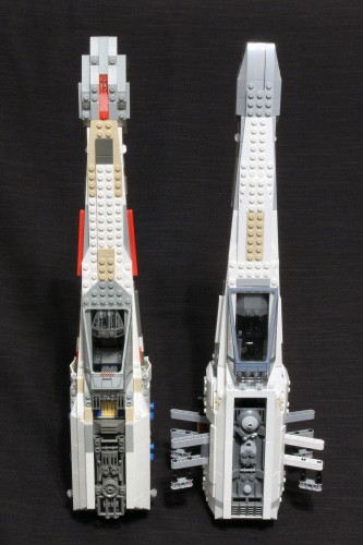 Side By Side Review: 10240 Red Five X-wing Starfighter and 7191 UCS X-wing  Fighter - FBTB