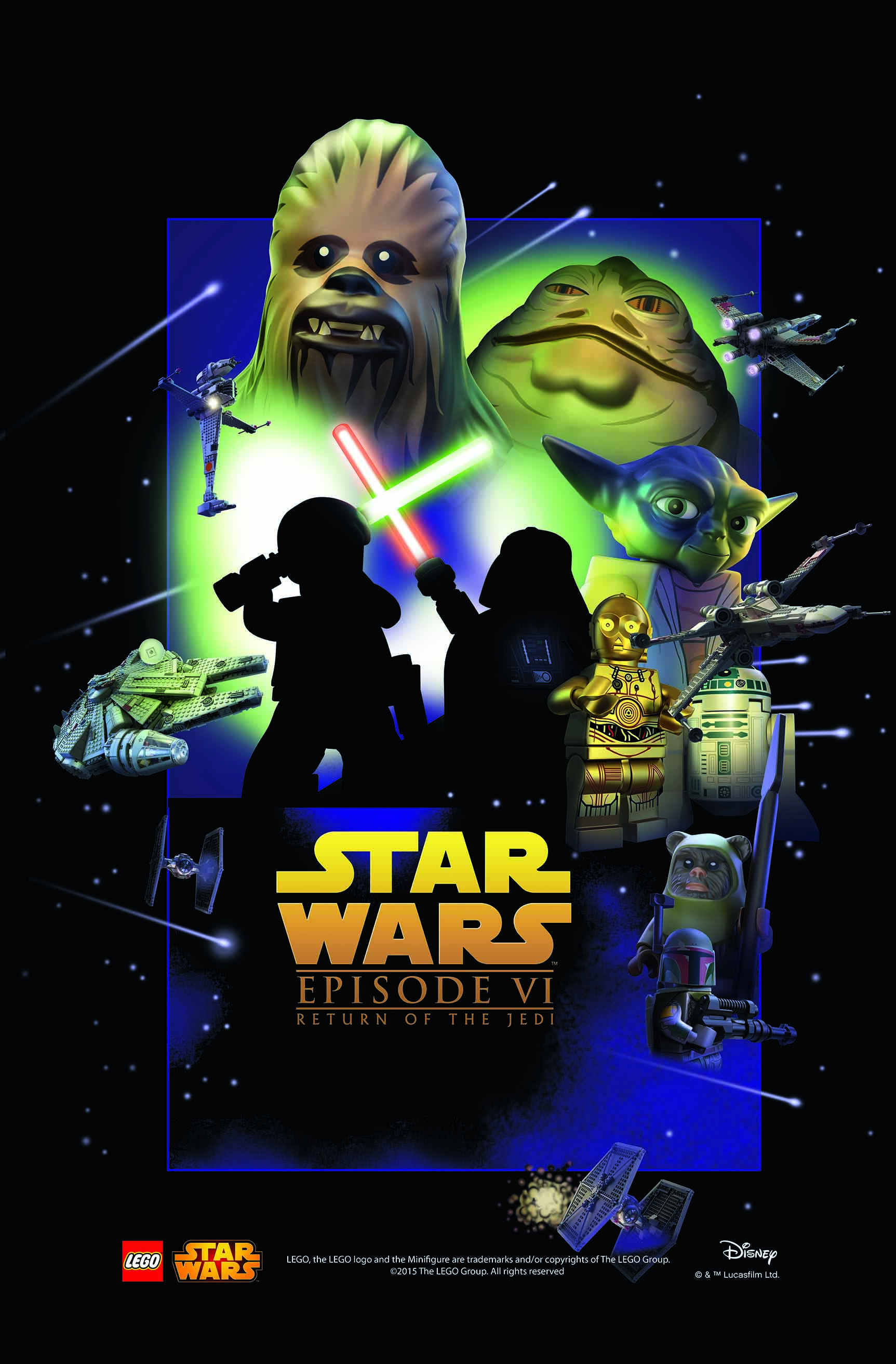 LEGO Star Was Movie Poster - Episode 6 v2 - FBTB
