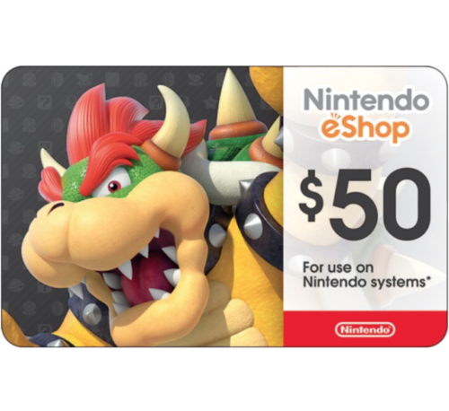 $50 Nintendo eShop Card For $42.50 - FBTB