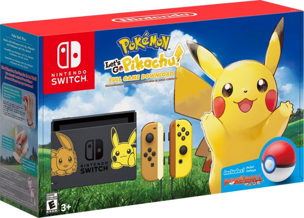 Nintendo Switch Pokémon Let's Go, Pikachu! Console Bundles Are Back In  Stock - FBTB
